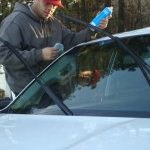 Sealing a windshield after replacing it