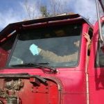 Tractor windshields can be damaged by flying rocks.