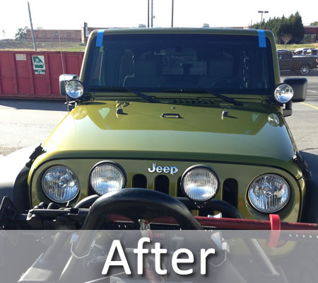 jeep's front window fixed