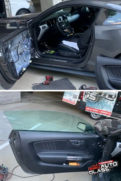 Car door auto glass replacement